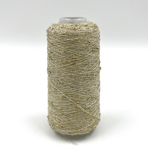 Пряжа Узелковый люрекс, шишибрики, хлопок, цвет номер 1